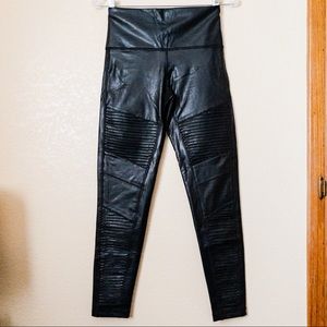 NEW 7 For All Mankind Faux Leather Moto Leggings
